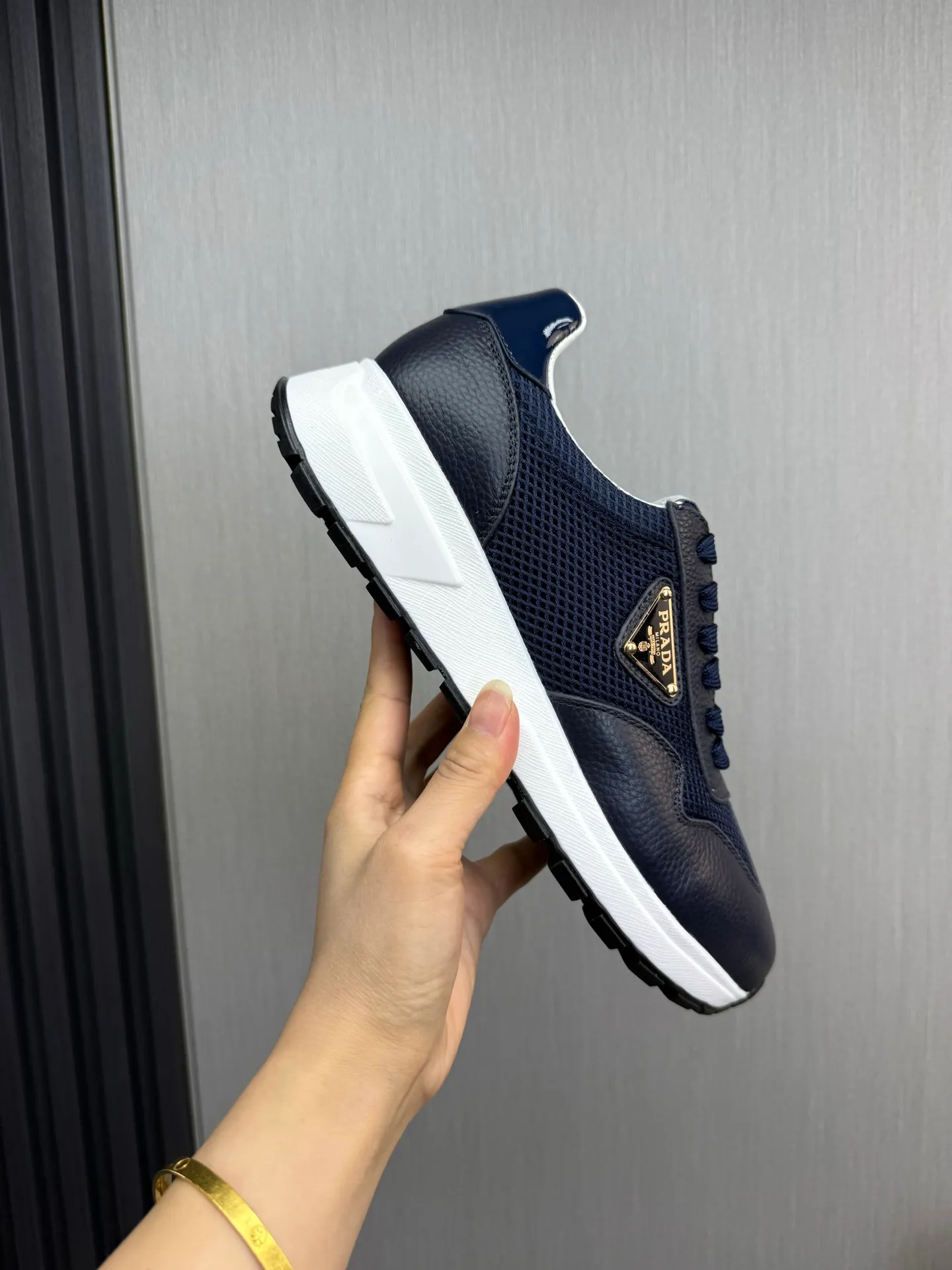 Men's shoes 💰560💰 [PRADA] Men's shoes are popular in the counter, official website is synchronized, 1 high-quality shipment ✔️Original cowhide mesh + cowhide lining, 1🆚1 replica, original sole, 38-45 (45 customized, non-refundable)